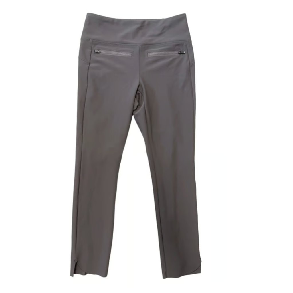 Athleta Stellar Scuba Pull On Stretch Ankle Travel Pants With Pockets Size S